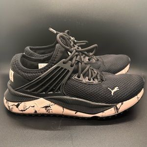 Puma Womens Pacer Future Marble 386820-03‎ Black Running Shoes Sneakers Size 4.5